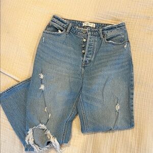 Abercrombie & Fitch Light Blue “The Dad High Rise” Curve Love Jeans
